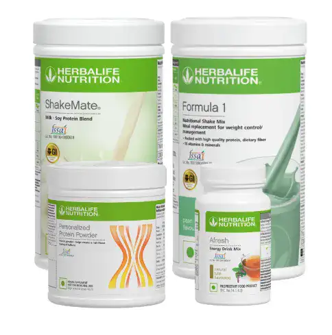 Formula 1 Paan Nutritional Shake, Shakemate, 200g Protein Powder, and Afresh Energy Drink Mix Wellness Pack