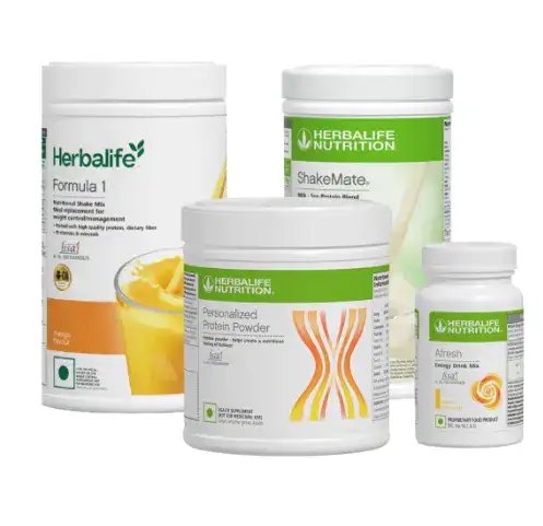 Formula 1 Nutritional Shake Mango 750g + Personalized Protein Powder 200g + Afresh Energy Drink + Shakemate | Combo Pack