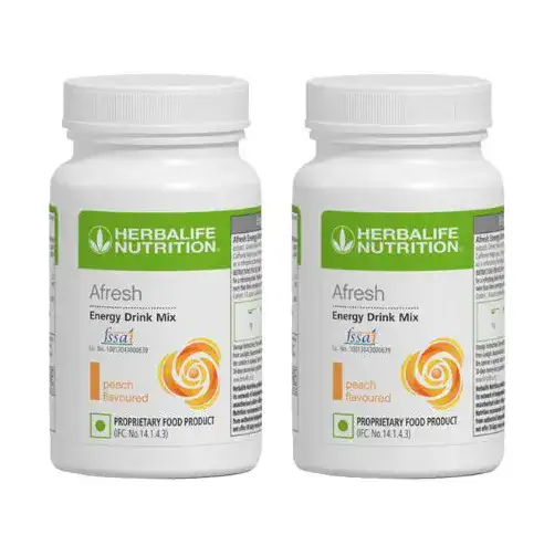 Afresh Energy Drink Mix 50g Peach (Pack Of 2)
